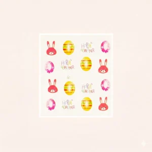 Water Decal Happy Easter 1