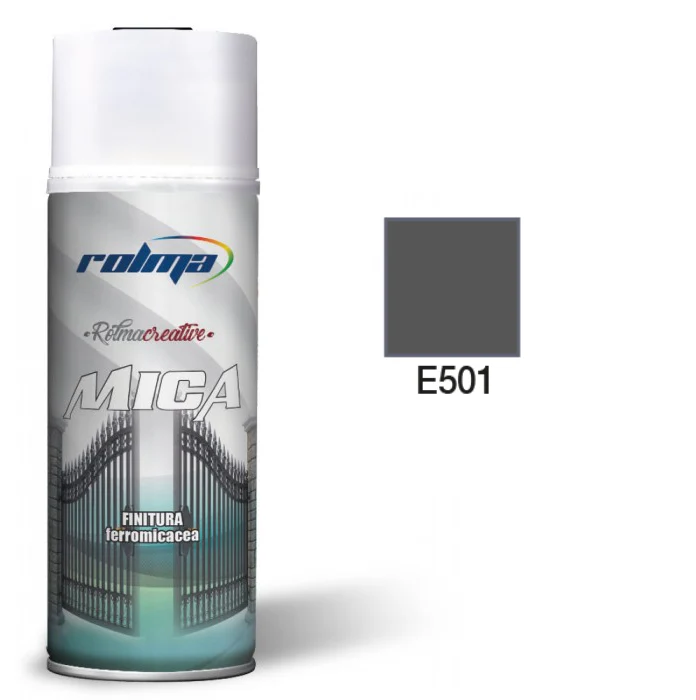 Rolma Bomboletta Vernice Spray Ferromicaceo Smalto Ferro Micaceo Spray Adesione diretta 400ml - immagine 4